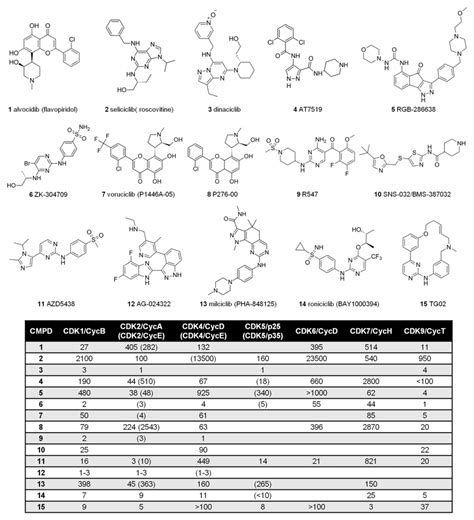 Structure And Activity Of Pan Or Multitarget Cdk Inhibitors Download Scientific Diagram