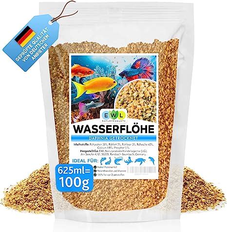 EWL Naturprodukte Wasserflöhe getrocknet 625ml 100g Fischfutter