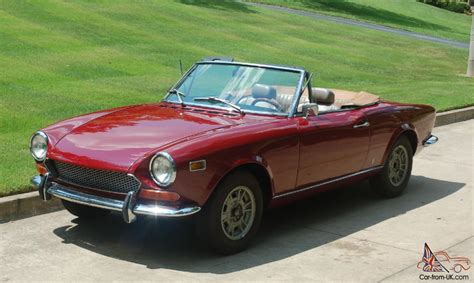 1971 Fiat 124 Sport Spider Convertible 1608cc Low Mileage With Abarth