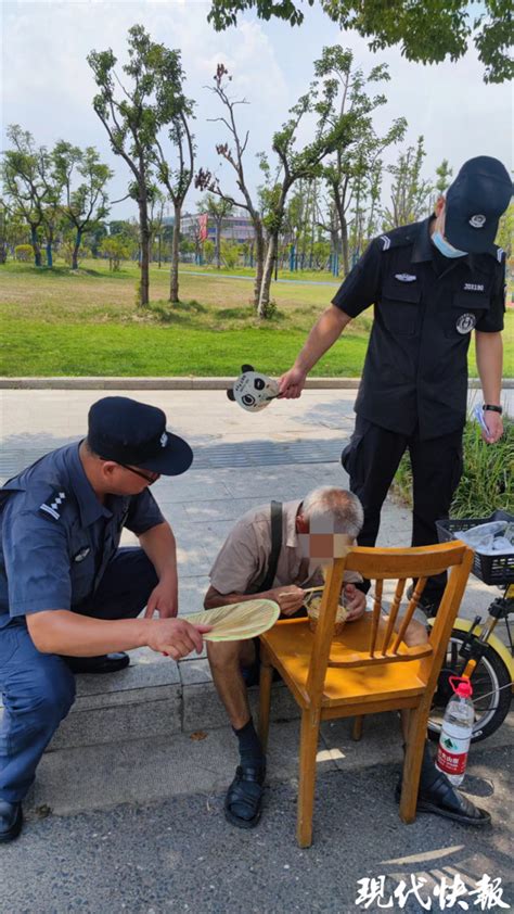 八旬老人中暑晕倒，民警救助转危为安 腾讯新闻