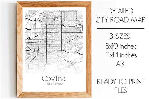 Covina California City Map Graphic by SVGExpress · Creative Fabrica