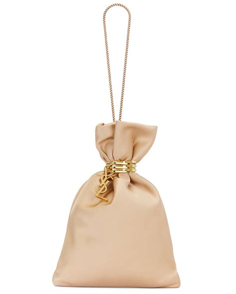 Saint Laurent Evening Pouch Bag In Nude Baby Nude FWRD