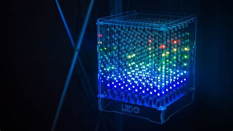 8x8x8 Programmable Led Cube Youtube