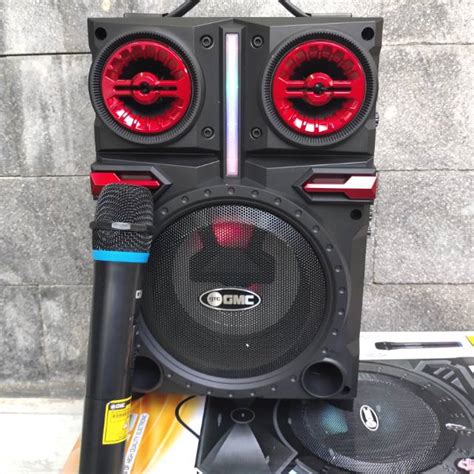 Speaker Gmc Bluetooth Karaoke Q Free Mic Wireless Shopee Indonesia