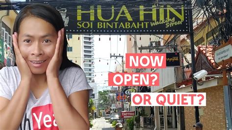 Hua Hin Walking Street Soi Bintabaht Nightlife Update This Week In