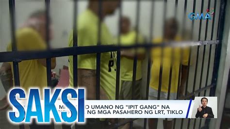 Na Miyembro Umano Ng Ipit Gang Na Nambibiktima Ng Mga Pasahero Ng