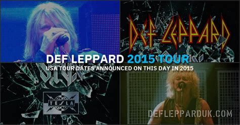 Years Ago Def Leppard Announce Us Tour With Styx Tesla