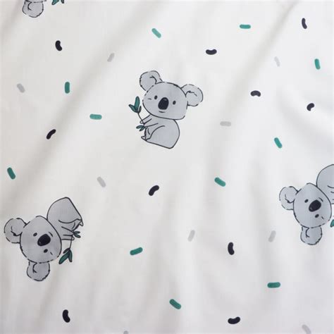 Parure De Lit Imprim E En Coton Ecru X X Cm Koalas Maisons