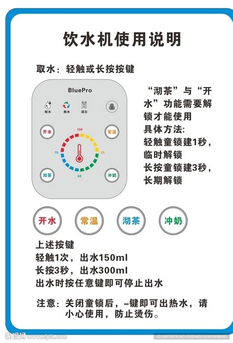 饮水机使用说明设计图广告设计广告设计设计图库昵图网