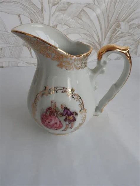 Pot A Lait Ancien En Porcelaine De Limoges C P Pichet Cruche Eur