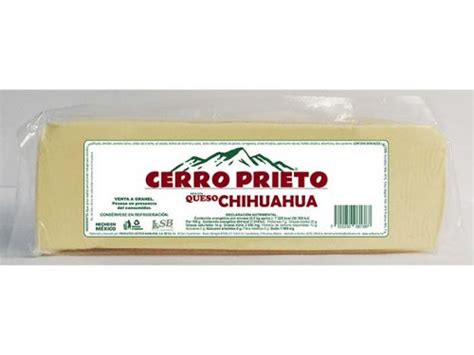 BARRA IMITACIÓN QUESO CHIHUAHUA CERRO PRIETO 2 5 kg Productos Lácteos