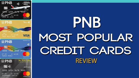 Credit Card Philippines L Pnb Most Popular Credit Cards Review Youtube