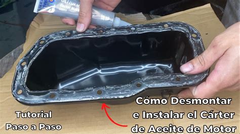 Cómo desmontar e instalar el cárter de aceite de motor Tutorial paso