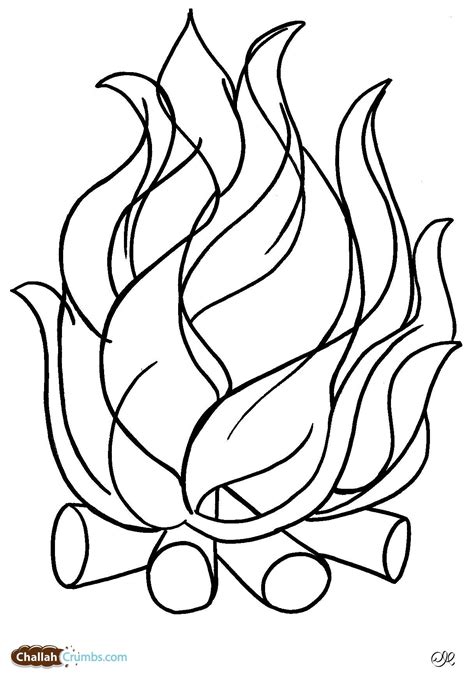 Bonfire Coloring Pages At Free Printable Colorings