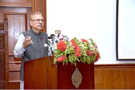 President Dr Arif Alvi Addressing A Seminar On The Role Of Federal