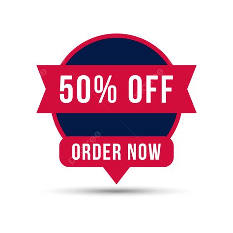 Transparent Up To 50 Off Order Now Sale Discount Offer Banner Order