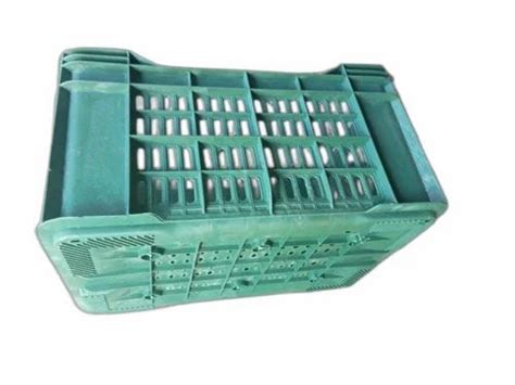 Green Plastic Vegetable Crates Outer Dimension Lxwxh X X