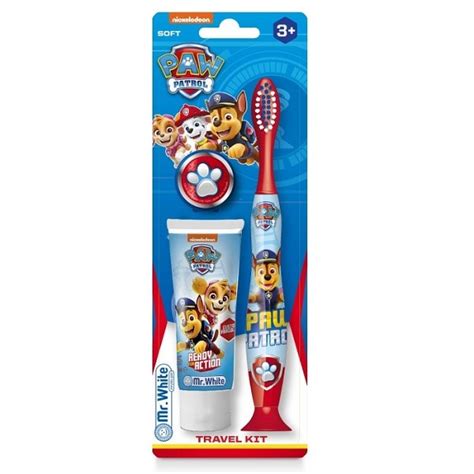 Paw Patrol fogkefe és fogkrém szett antik gyermek 3 éves eper ízű