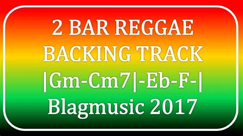 2 Bar Reggae Backing Track In G Minor SLG 2 Of 5 YouTube