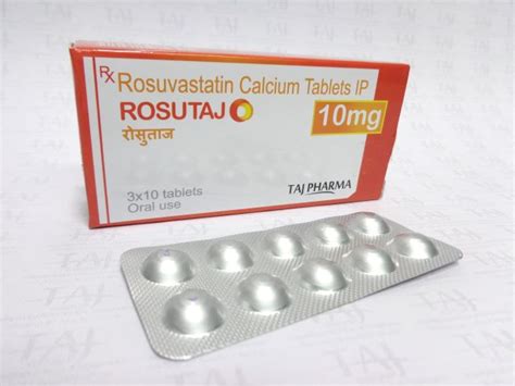 Rosuvastatin Calcium Tablets 20mg Rosutaj Taj Pharma Taj Generics