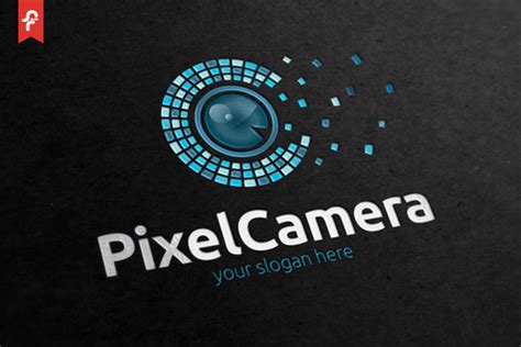 Pixel Camera Logo Creative Logo Templates Creative Market