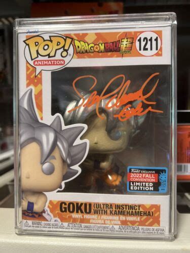 Funko Pop DBS Goku Ultra Instinct 1211 Signed By Sean Schemmel