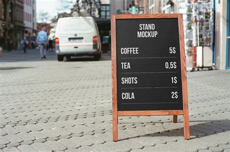 Stand on Street Free Mockup — Free Mockup World