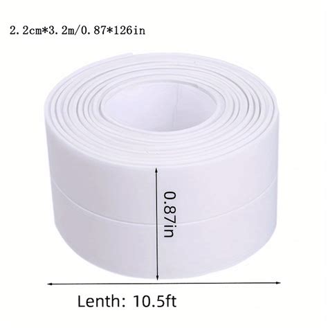 1 Roll White Caulk Strip Waterproof Caulking Tape Pvc Window Sealing Tape Mildew Proof