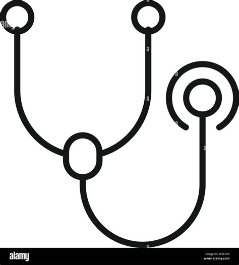 Stethoscope Icon Outline Style Stock Vector Image And Art Alamy