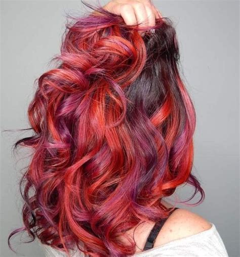 Orange Red Purple Hair Styles Hair Color Crazy Hair Color Unique