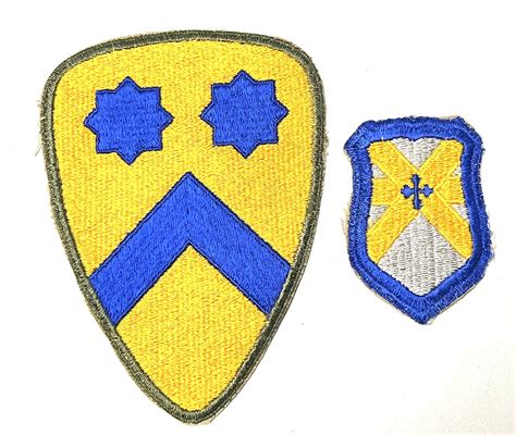 US WW2 2nd Cavalry Division Patch & 62nd Cavalry Regiment Patch - Enemy Militaria