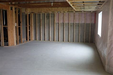 Frame Against Cement Framing A Basement Basement Walls Basement