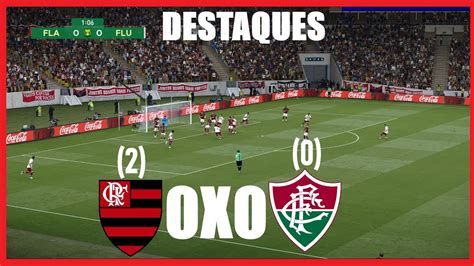 Flamengo 0X0 Fluminense MELHORES MOMENTOS Flamengo empata e vai à