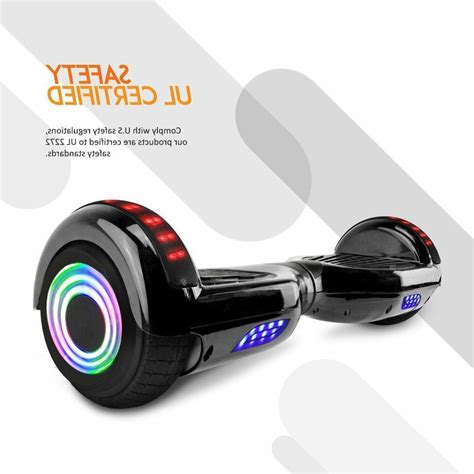 6 5 LED Wheels Hoverheart Hoover Boards Chrome Electric