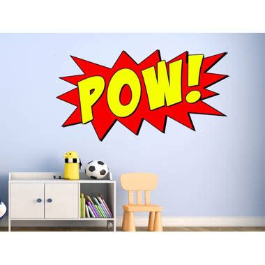 Vwaq Comic Book Style Peel And Stick Sound Effect Captions Piece Wall