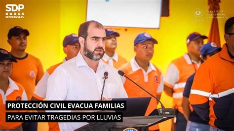 Protección Civil evacua familias para evitar tragedias por lluvias