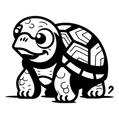 Premium Vector Cartoon Turtle Vector Illustration Of A Funny Cartoon Tortoise