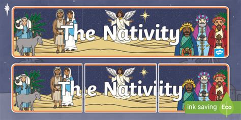 Nativity Display Banner Teacher Made