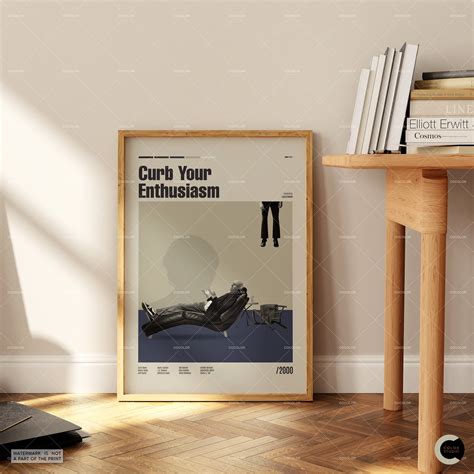 Curb Your Enthusiasm, Retro Movie Poster, Midcentury Modern, Retro Tv Show Poster, Minimal Movie ...