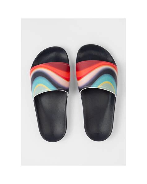 Paul Smith Rubber Navy Summit Slides In Blue Lyst Uk