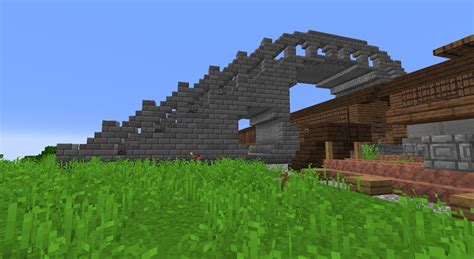 Building a bridge over his train : r/Minecraft