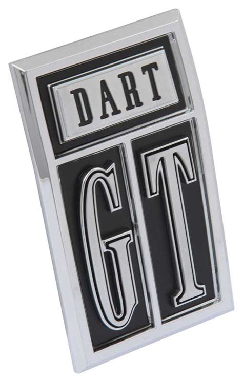 Front Fender Emblem "Dart GT", 1967 Dodge Dart