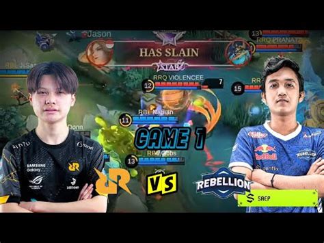 RRQ SENA VS REBELLION GAME 1 MDL ID SEASON 7 YouTube