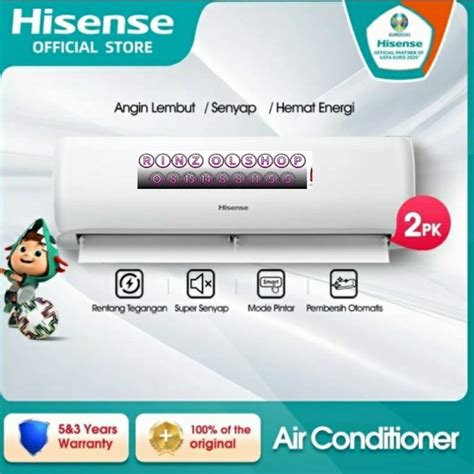 Promo AC SPLIT 2PK HISENSE AN 18CDG AC STANDART 2 PK AN18CDG R32 Cicil