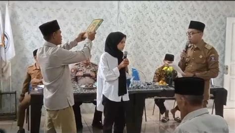 Kepala Desa Sindangheula Resmi Melantik Kaur Keuangan Baru Desa