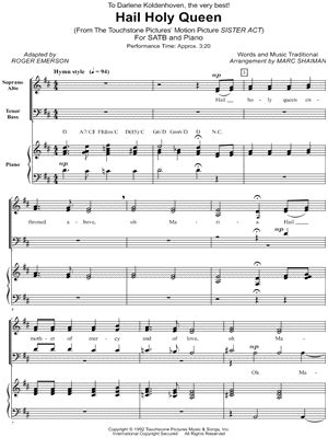 "Hail Holy Queen" Sheet Music - 8 Arrangements Available Instantly ...