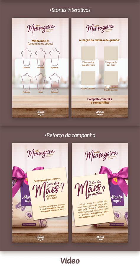 Identidade Visual Campanha De Dia Das M Es Maria A A Behance