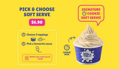 milk cookies  famous amos soft serve ice cream parlour opens