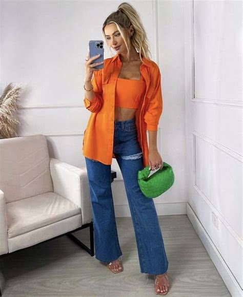 Looks Laranja Para Schattige Outfits Outfits Lente Zomer