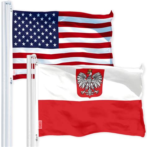 G Combo Pack Usa American Flag X Ft D Printed Stars Poland